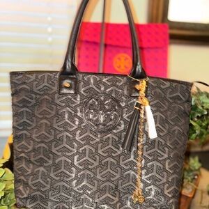 Tory Burch Black Tote Bag